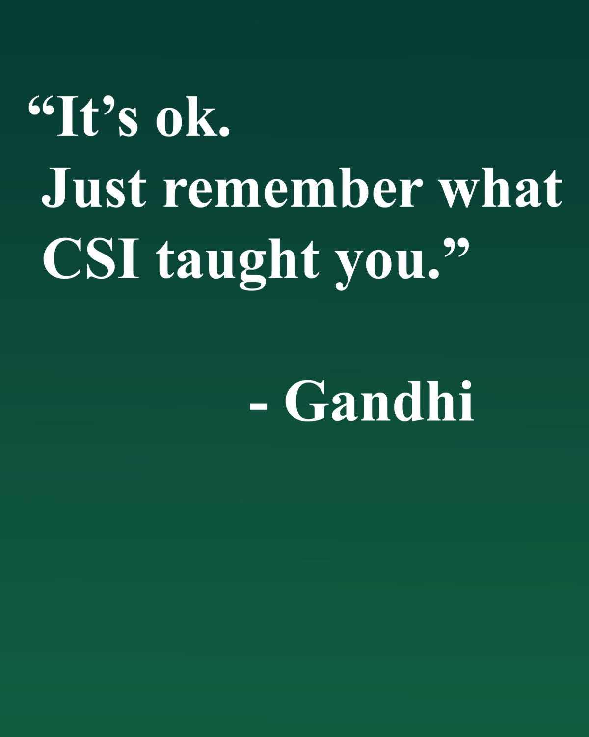 8x10 Inspirational Gandhi Quotation Print - words of wisdom