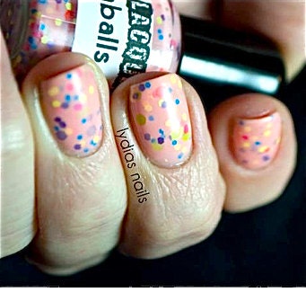 NEW--Gumballs:  Custom-Blended Glitter Nail Polish / Lacquer