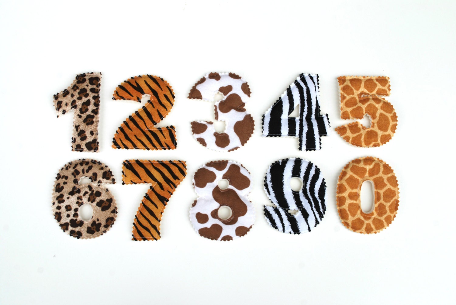 Animal Print Learning Number Plush Toy Game for Children Babies Toddlers
