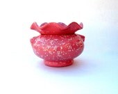 Pink Self - Watering Ceramic African Violet Pot - hand painted, 2 piece, indoor, outdoor, lawn or garden