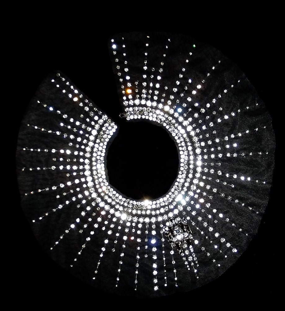 The Chrysler Cape- Art Deco Crystal Capelet
