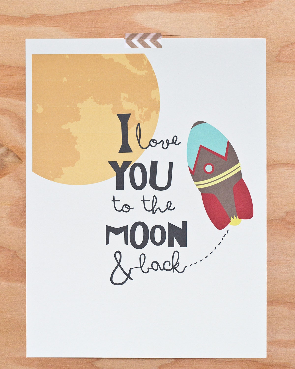 I Love You to the Moon & Back 9x12 print