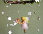 Mobile "A ballet scene with two fairies" - Waldorf inspired, needle felted, by Naturechild