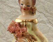 Vintage Josef Originals Figurine Sylvia Little Women Series Black Eyes