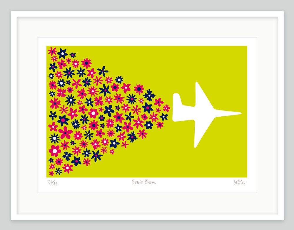 Sonic Bloom by Lo Cole - Limited edition pigment ink print