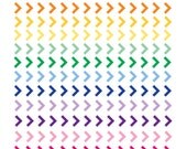 INSTANT DOWNLOAD // Digital Clip Art Borders // Rainbow Digital Arrow Borders // Personal and Commercial Use Il_170x135