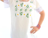 Margaritas Handmade Embroidered Pure Cotton Mexican Blouse