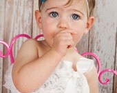 Sparkle Bow Turquoise Glitter Baby headband, newborn headband, hair bow, newborn headband
