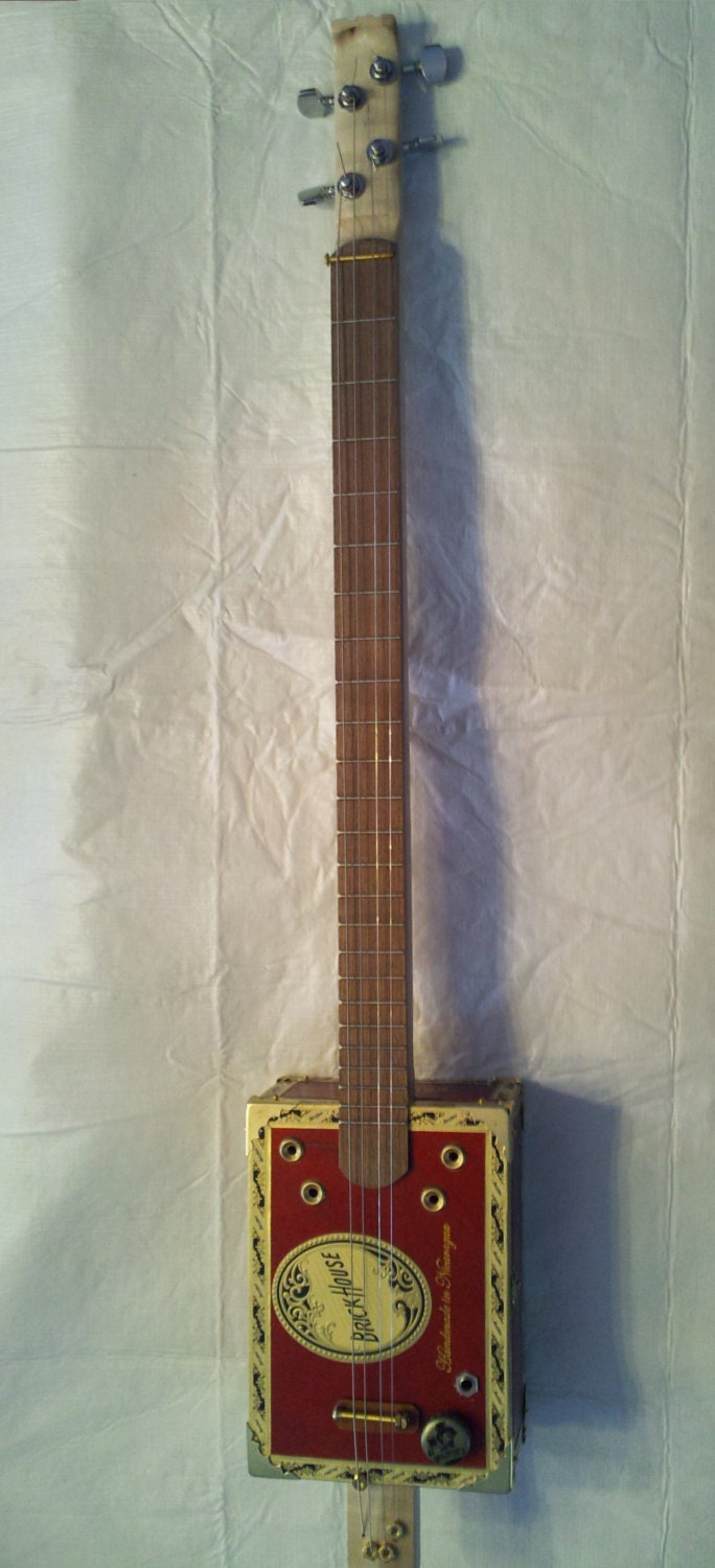 Cigar Box Guitar, 4 string, fretted