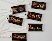 Songs from The Legend of Zelda - Rectangular Pendant, Charm, Necklace - Colored by hand