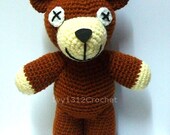 Teddy Bear 7.48" - Mr. Bean Amigurumi crochet doll toy Home decoration birthday gift baby shower gift
