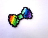 Rainbow 8 Bit Bow - Hair Bow or Bow Tie