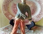 Vintage 1930s 1940s Asian Man Figurine
