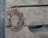 Mixed Metal Chain Link Bracelet