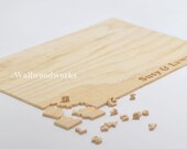50 Piece Wood Wedding Guest Book Puzzle -  Wedding, Guestbook, Guest Book, Rustic and Alternative Wedding Decor