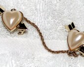 Vintage 1950s Heart with Arrow Sweater Pins