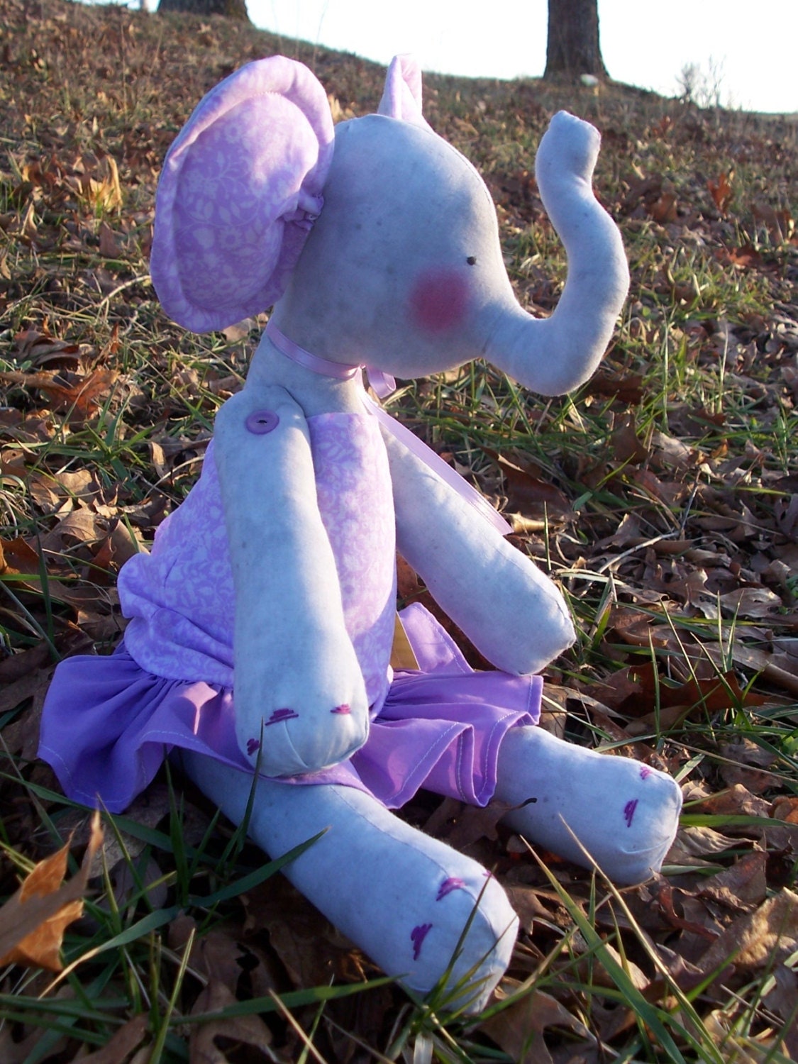 Stuffed Elephant, plushie, plush, toy, Large, Boutique, Custom, Handmade, Baby, Girl, Boy, Nursery, Pink, Purple, Blue, Yellow, Green