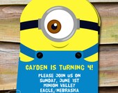 Printable Despicable Me Inspired Birthday Invitation Il_170x135