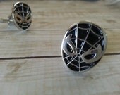 Spiderman Cufflinks - Mens Cuff links, Spiderman  inspired Design, with a Gift Box - Jewelry for Men