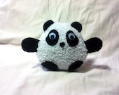 Handmade Cute plush towel panda   100% recycled fabric eco friendly