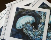 Jellyfish Colouring Book - a colourable collection of real jellyfish - for grown ups and children alike - whimsical magical meditative eco