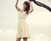 Textured Wedding Gown Shabby Chic