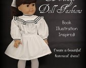 Heritage Samanthas Ice Cream Dress Dress Doll Clothes Pattern for 18 inch American Girl Dolls - PDF