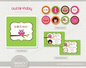 Owl Birthday Printable Birthday Party Package by tania's design studio