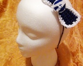 Avengers Super Hero Handmade Crocheted Bow Choker Headband or Hair Clip