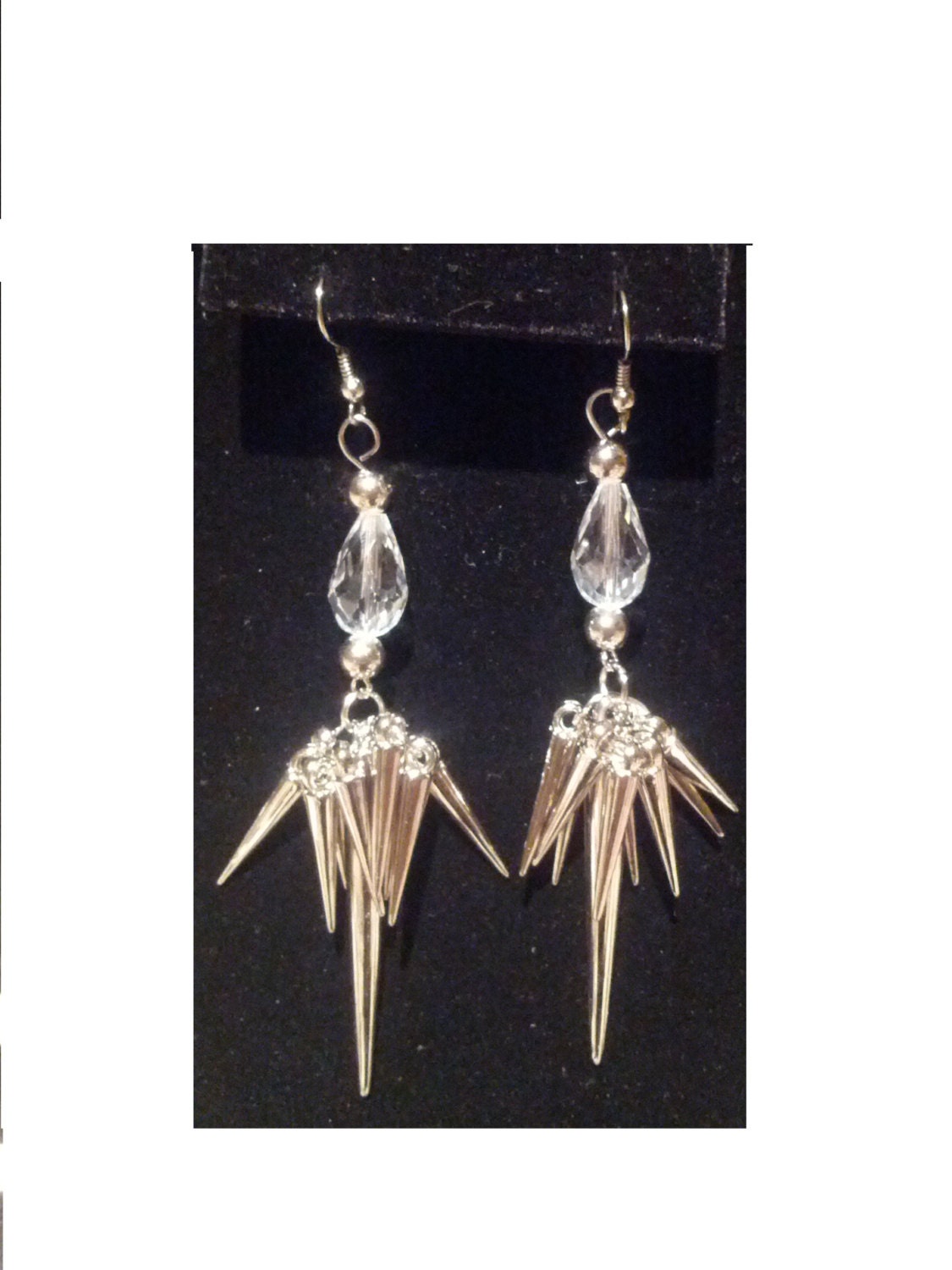 Spike dangle earrings