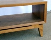 Handmade Midcentury modern TV console in solid walnut (without back)