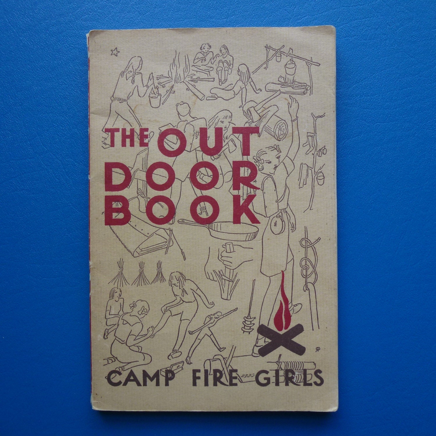 Vintage 1947 Camp Fire Girls Outdoor Book