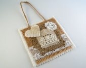 Mini Art Wall Hanging / Door Hanger - Home Decor, Handmade, New Home Gift