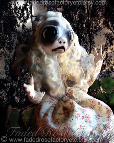 8x10 Creepy Cute Print - Fantasy Woodland Fairy - Digital Print
