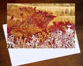 Blank fine art greeting card, "Byron Bay Dwarf Heath 1" by Karyn Fendley. Suitable to use as Birthday Greeting cards or Christmas cards