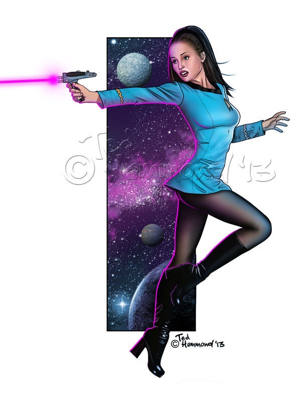 Star Trekkie pinup girl