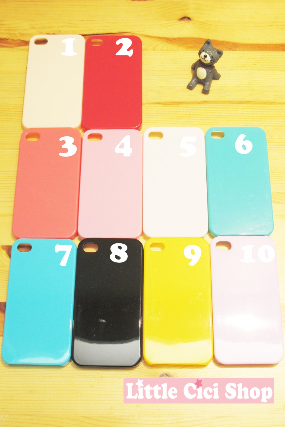 1pc Color iPhone 4/ iPhone 4S Case for DIY - phone case deco, cell phone case diy, iphone case deco, Decoden