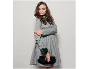 Elegant wristlet black fabric Gabi clutch - Padded - internal metal frame - for woman