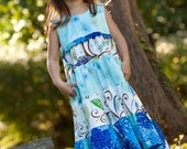 Tiered Maxi Dress, Party Dress, Blue Fields, Sizes 2T, 3T, 4T