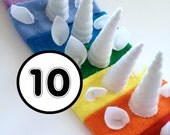Unicorn Headband Party Set - Set of 10 - Unicorn Horn Sweatbands - Bachelorette Party