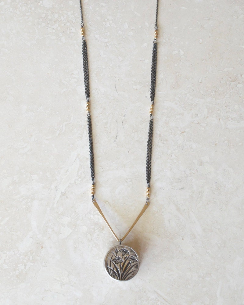Victorian Button Necklace
