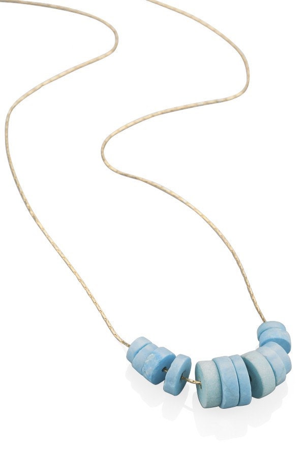 Turquoise Disks Necklace