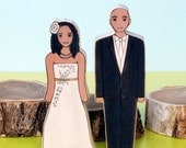 Custom Wedding Cake Topper Couple