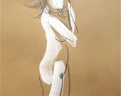 One Minute Pose XXVII.1- original painting by Gretchen Kelly