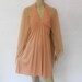 70's Vintage Dress, Seventies Halter Back Angel Wing Hippie Dress, Sheer Angle Wing Hippie Dress