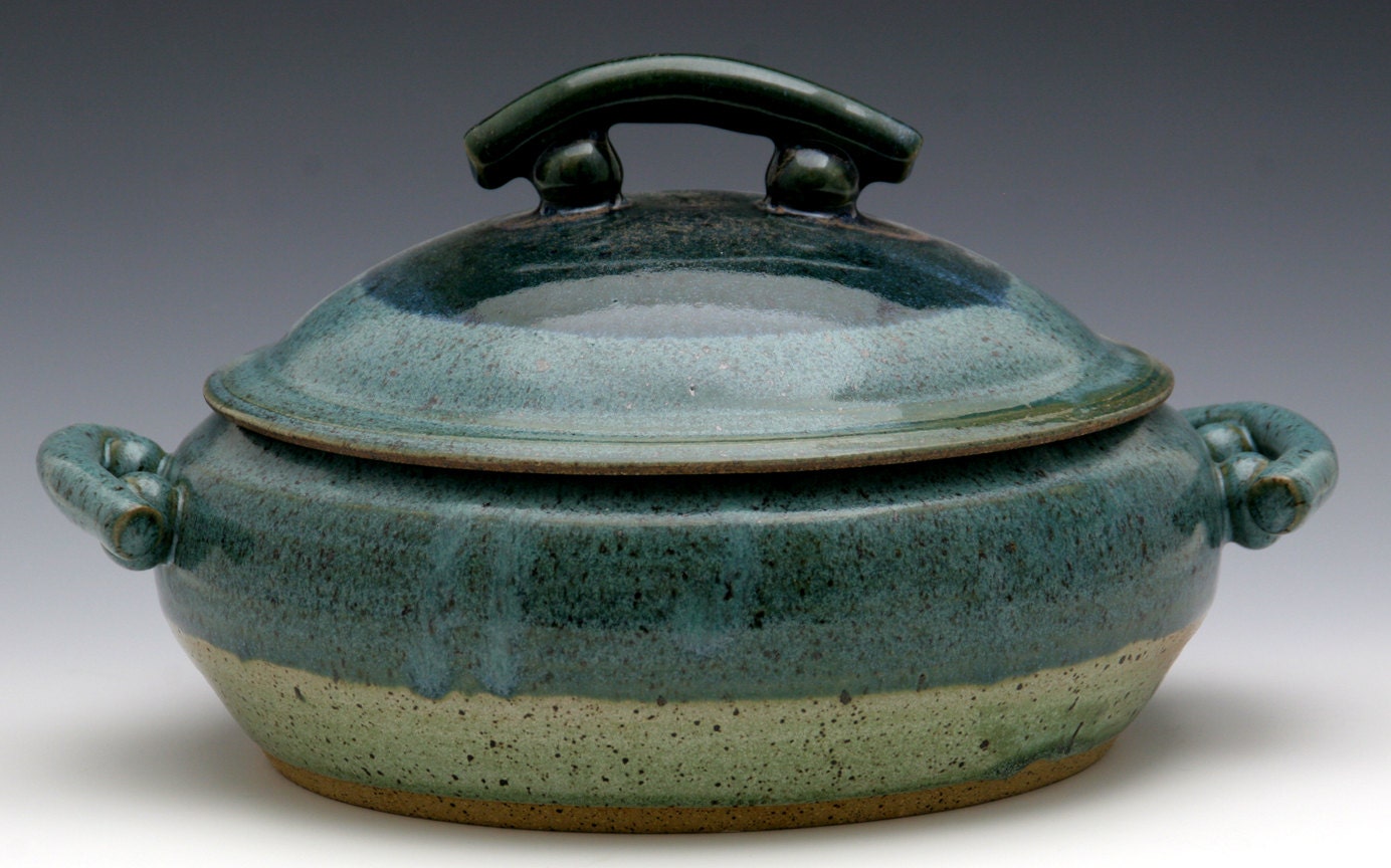 Medium Casserole in Caribbean Glaze