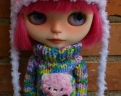 Jacquard sweater with bear
