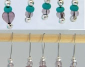 No-Snag Purple Stitch Markers - fits up to a US size 11 - Pick your set - 2 available