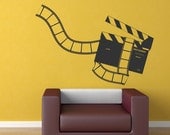 Vinyl Wall Decal Sticker Movie Clapperboard and Film 1169s