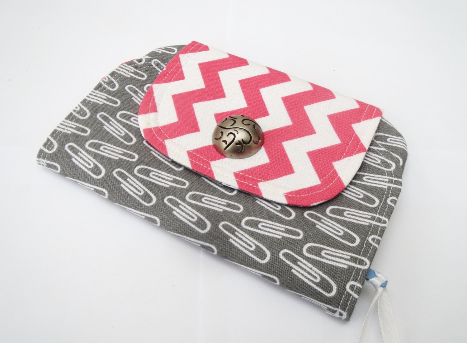 Zip Pocket Pouch- Paper Clip